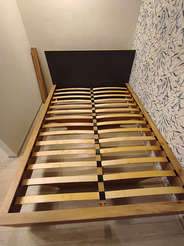 Двуспальная кровать Клауд 160х200 парящая дуб крафт золотой / антрацит фото покупателя 138