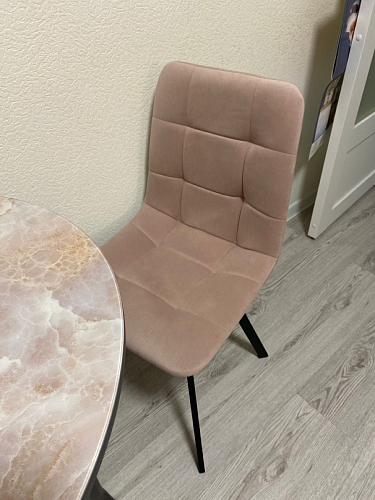 Комплект стульев Чилли 2 шт бежевый / черный фото покупателя 1008