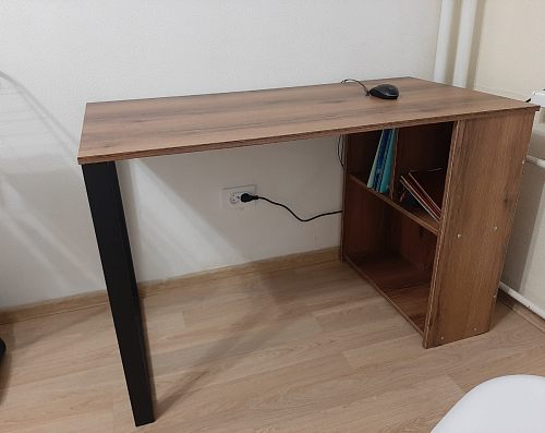 Письменный стол Битти Лофт 116х60х75 креатель / черный матовый фото покупателя 64