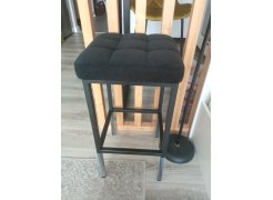 Барный стул Лофт кож.зам. черный / черный матовый фото покупателя 199