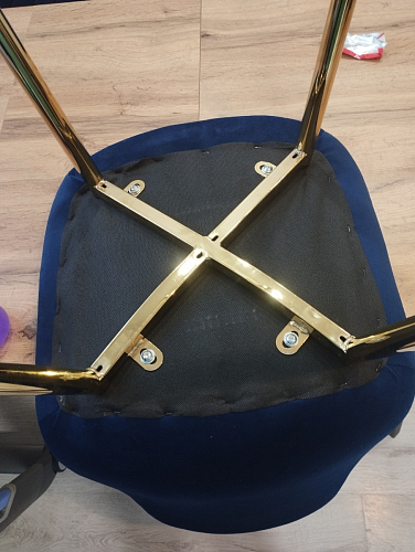 Стул на металлокаркасе Dabl wine red фото покупателя 169