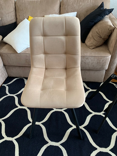 Комплект стульев Чилли 2 шт бежевый / черный фото покупателя 1179