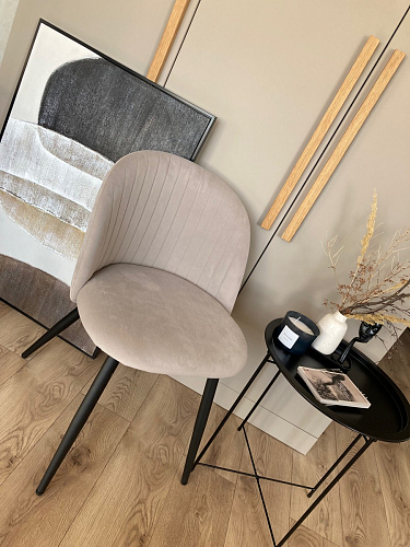 Стул на металлокаркасе Gabi gray / black фото покупателя 237