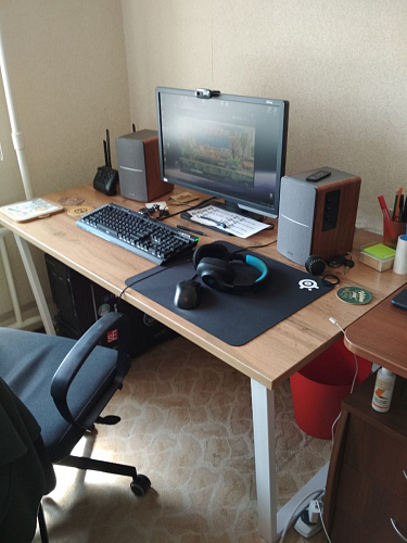 Стол раскладной Лота Лофт 120 25 мм юта / черный матовый фото покупателя 825