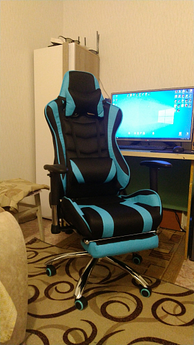 Компьютерное кресло Kano 1 light blue / black фото покупателя 201