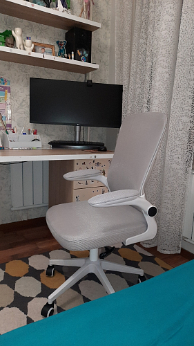 Компьютерное кресло Konfi dark gray / pink / white фото покупателя 133