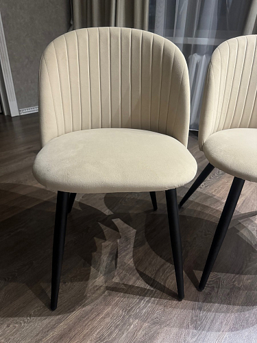 Стул на металлокаркасе Gabi latte / gold / black фото покупателя 580