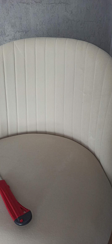 Стул на металлокаркасе Gabi 1 light blue / black / gold фото покупателя 805