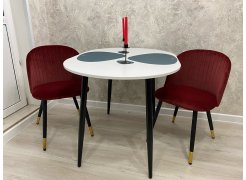 Стул на металлокаркасе Gabi 1 gray / black фото покупателя 504