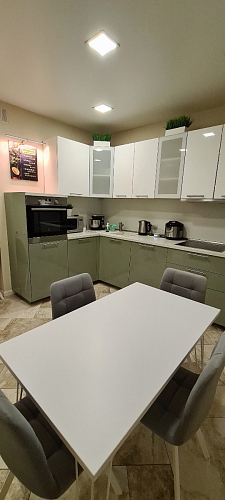 Стул на металлокаркасе Чилли зеленый / черный фото покупателя 798