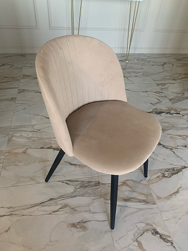 Стул на металлокаркасе Gabi 1 light blue / black / gold фото покупателя 724