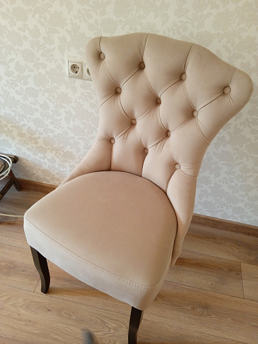 Деревянный стул Милано 1 бежевый / белый фото покупателя 62