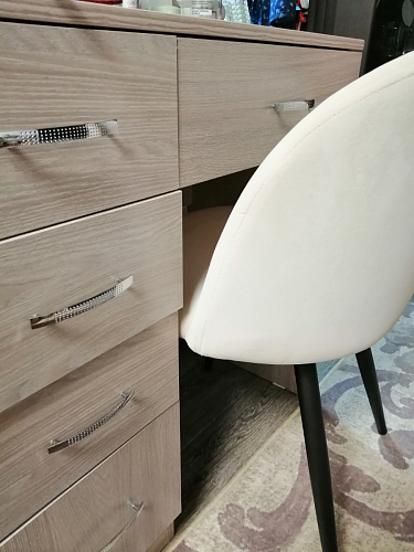 Стул на металлокаркасе Gabi 1 light purple / black фото покупателя 324