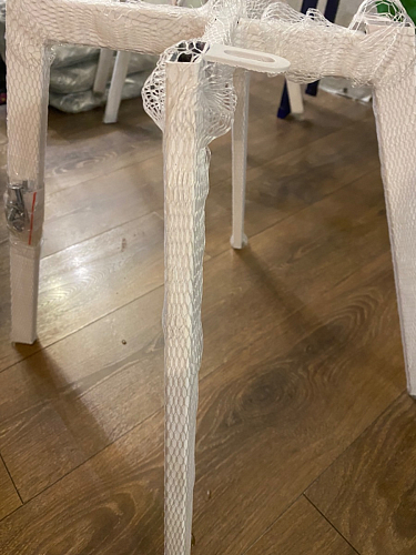 Стул на металлокаркасе Чилли К кирпичный / черный фото покупателя 656