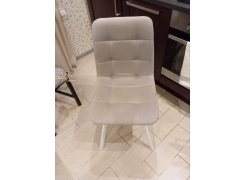 Стул на металлокаркасе Чилли синяя ткань / белый фото покупателя 295