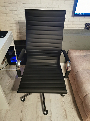 Компьютерное кресло Reus белая сетка / хром фото покупателя 17