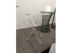 Журнальный столик складной Spirit 40x45 clear / gold из шоурума 5
