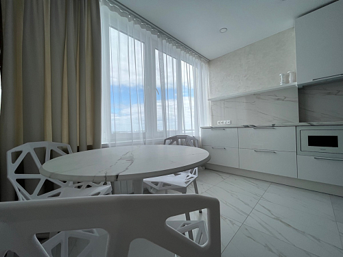 Стол Тулип 90х73 дуб вотан / белый фото покупателя 35