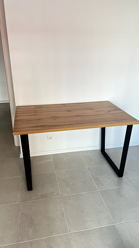 Деревянный стол Лота Лофт 140х80 дуб крафт табачный / черный матовый фото покупателя 265