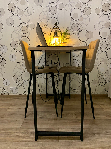 Барная стойка Дилан Лофт 120х50х90 бетон фото покупателя 206