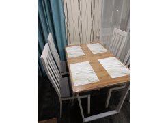 Стол Лота Лофт 140 25 мм черный матовый / бетон фото покупателя 451