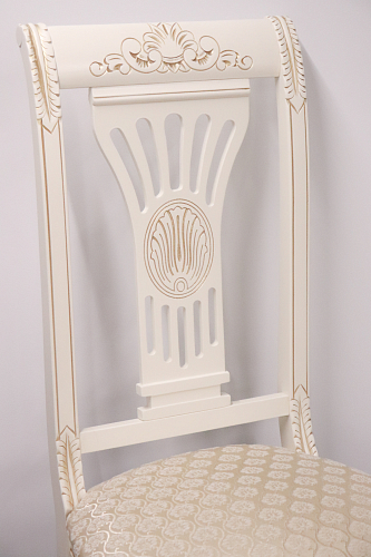 Стул Roy W/З молочный с патиной из шоурума 2