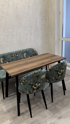 Стол Тринити Лофт 120 25 мм белый матовый / юта фото покупателя 3