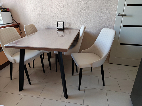 Стул на металлокаркасе Kora black / gray фото покупателя 44