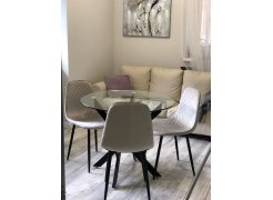 Стул на металлокаркасе Capri dark blue / black фото покупателя 13