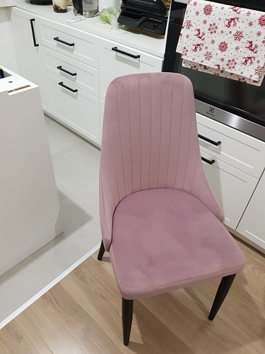 Стул на металлокаркасе Kora gray / black фото покупателя 455