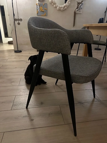 Стул на металлокаркасе Twin brown / black фото покупателя 10