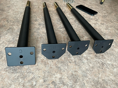 Стул на металлокаркасе Gabi 1 light purple / black / gold фото покупателя 32