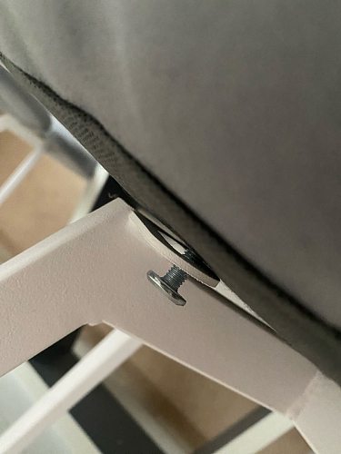 Стул на металлокаркасе Чилли синяя ткань / белый фото покупателя 1027