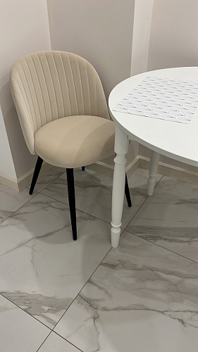 Стул на металлокаркасе Gabi 1 темно-серый / черный фото покупателя 38