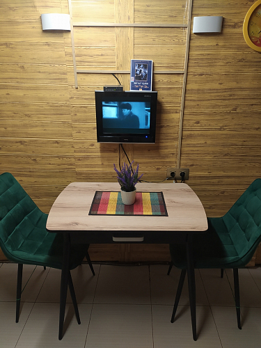 Стол Вики 90х60х77 делано / черный фото покупателя 3