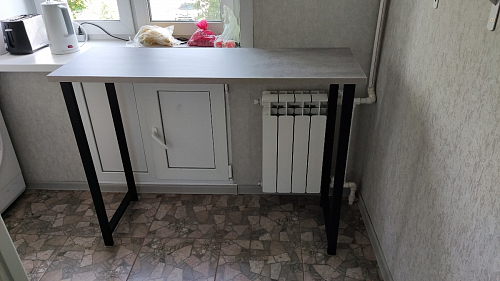 Барная стойка Дилан Лофт 120х40х98 дуб делано темный фото покупателя 119