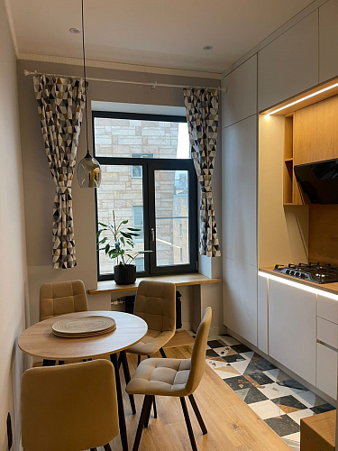 Стул на металлокаркасе Чилли синяя ткань / белый фото покупателя 982