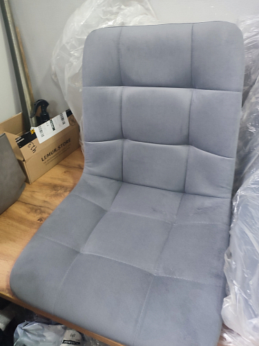 Стул на металлокаркасе Чилли темно-серый / черный каркас фото покупателя 540