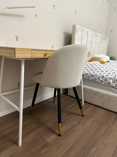 Стул на металлокаркасе Gabi 1 light purple / black фото покупателя 252