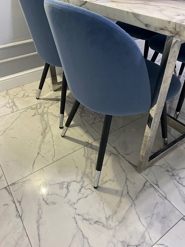 Стул на металлокаркасе Gabi green / black / silver фото покупателя 197