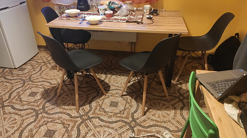 Деревянный стол Лота Лофт 140х80 дуб крафт табачный / черный матовый фото покупателя 841