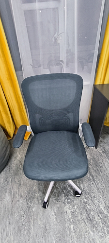 Компьютерное кресло Konfi gray / blue / white фото покупателя 109