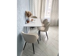 Стул на металлокаркасе Gabi 1 gray / black фото покупателя 729