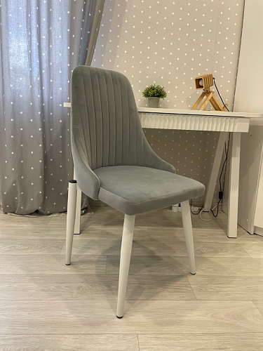 Стул на металлокаркасе Kora gray / black фото покупателя 428