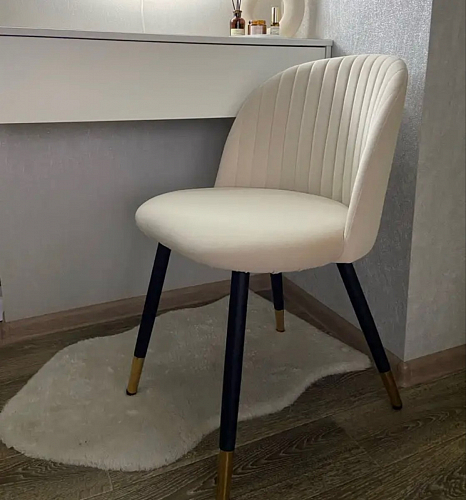 Стул на металлокаркасе Gabi latte / gold / black фото покупателя 778