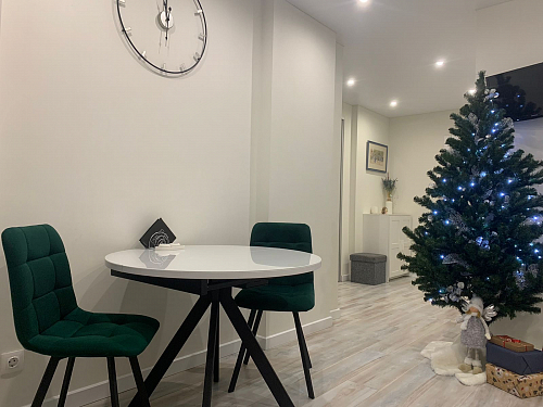 Стул на металлокаркасе Чилли синяя ткань / белый фото покупателя 667