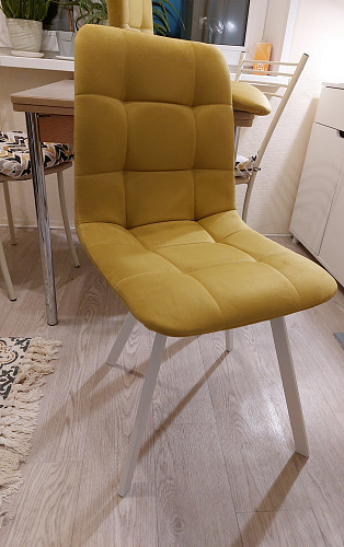 Стул на металлокаркасе Чилли К черный / зеленый фото покупателя 708