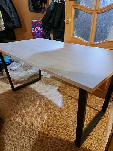 Стол раскладной Лота Лофт 120 25 мм юта / черный матовый фото покупателя 779