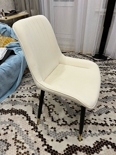 Стул на металлокаркасе Seda 01 blue / gold / black фото покупателя 46