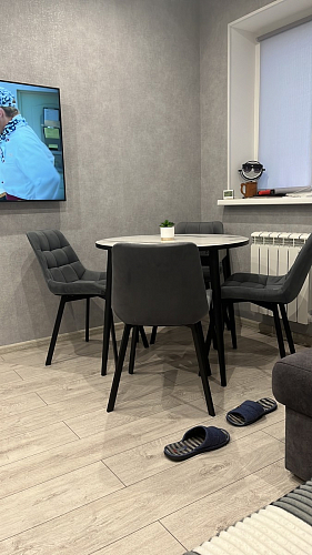 Стул на металлокаркасе Челси бирюзовый / черный фото покупателя 85